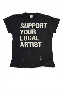 NEW MADEWORN unisex - support local artist pocket tee in gray